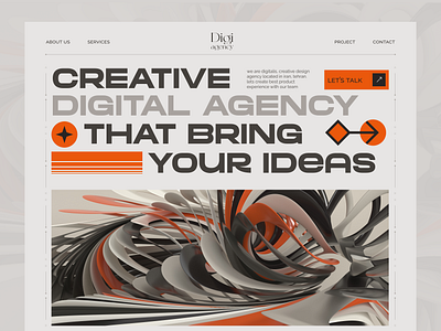 Digi agency branding design digital agency figma graphic design landing page trend design ui ui design ui ux ux ux design web webdesign website design