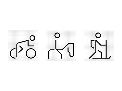 adidas Runtastic icon system, pictograms adidas back country bike ciclyng grid hourse olympic olympics pictograms riding runtastic skiing sport sports system