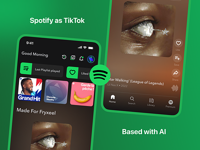 Spotify et TikTok ensemble : Une combinaison qui fonctionne ? branding color design graphic design illustration ui ux vector