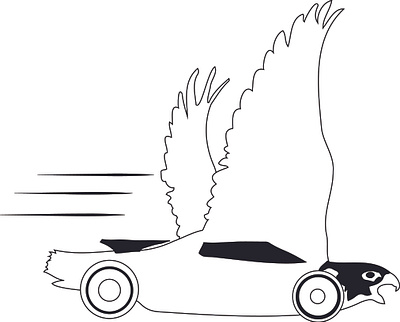 Flaco's Speed #3 adobe adobe illustrator ai animal art bird car cars company design digital art falco falco peregrinus fast graphic design illustration logo sport sports car wings