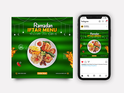 Social Media Banner | Social Media Post | Ads | Advertising ads advertise advertisement advertising banner delicious food banner discount offer food design food flyer food menu graphic design iftar menu marketing poster design promotional ramadan kareem restaurant social media banner social media post yummy