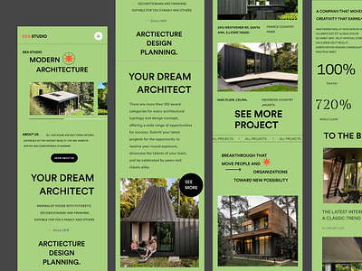 Architecture - Mobile Responsive Website app design architect architure agency architure design architure home page building company construction home house junaki landing page property website real estate website realestate responsive view ui ux website website design