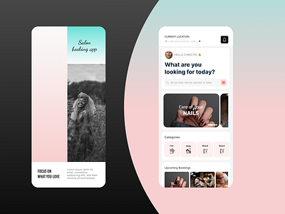 Salon app Ui/UX design agency by Radha gupta on Dribbble