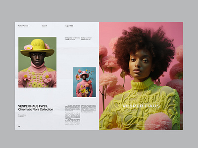 Editorial Design with AI-generated Imagery aiindesign design editorialdesign graphic design magazinespread
