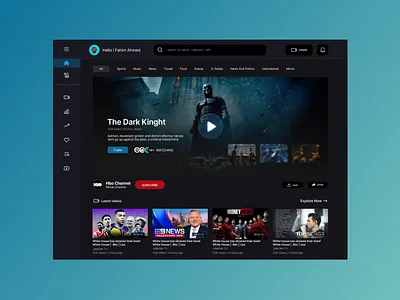 Video Streaming Platform dashboard design mobile app ui ui design uikit ux website