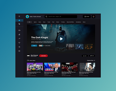 Video Streaming Platform dashboard design mobile app ui ui design uikit ux website