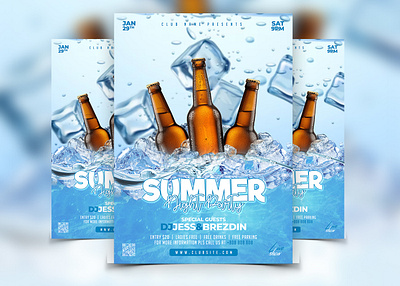 Summer party flyer church flyer club flyer cold party dj flyer dj party event flyer flyer flyer design night party party party flyer summer summer festival summer flyer summer party