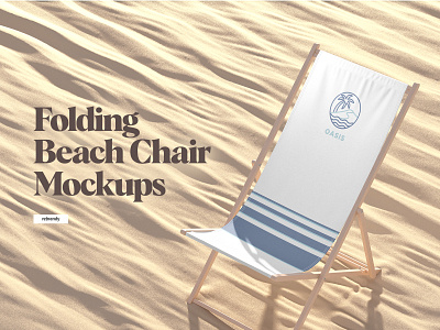 Folding Beach Chair Mockup chair download fold hammock mockup psd summer sunbed vacation