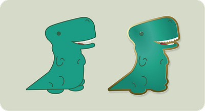 Dino pin graphic design illustration vector