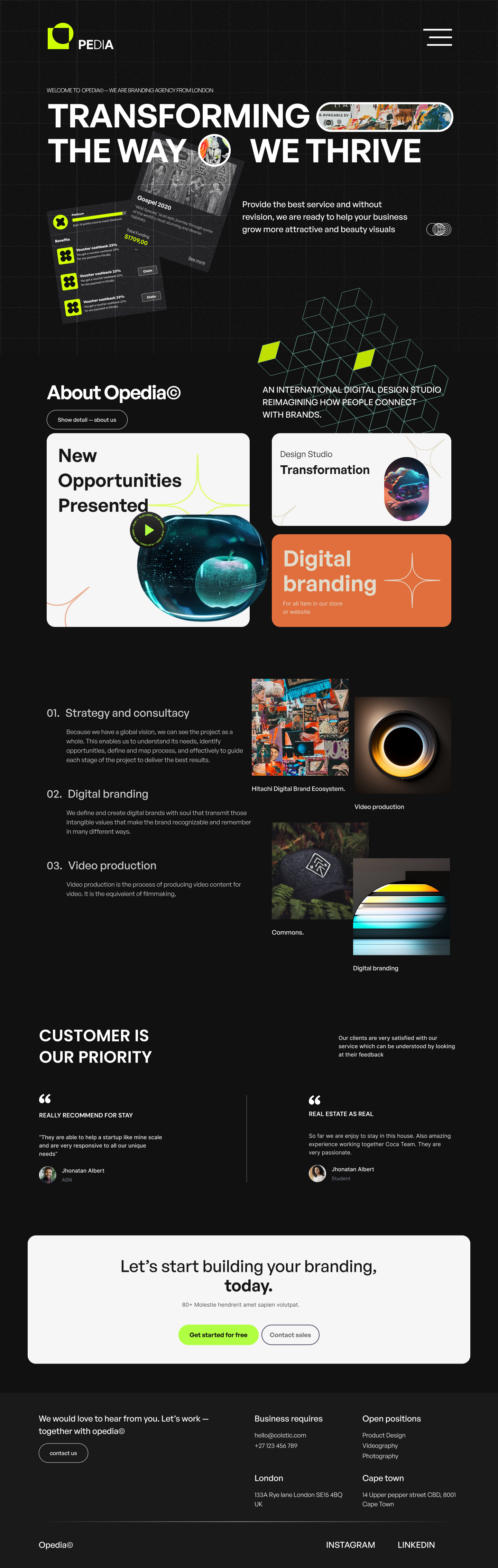 Digital Agency Landing Page UI Design By Habibur Rahman | UI/UX & Brand ...