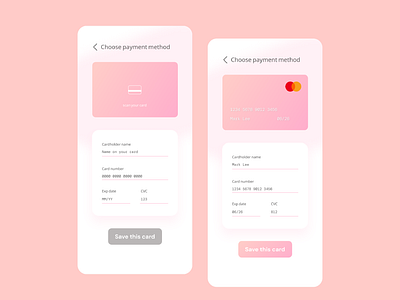 Daily UI #002 - Credit Card Checkout app checkout creditcard dailyui mobile ui
