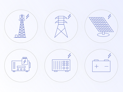 Energy Icons desktop design energy energy cources generator graphic design icon schematic telecom ui ux