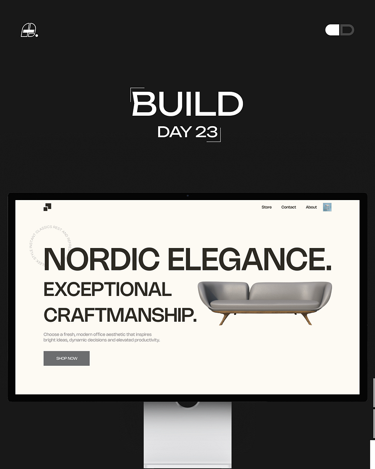 BuiLD 2.0 💊 Day 23 Scandinavian Furniture store by Ayushmaan Singh on