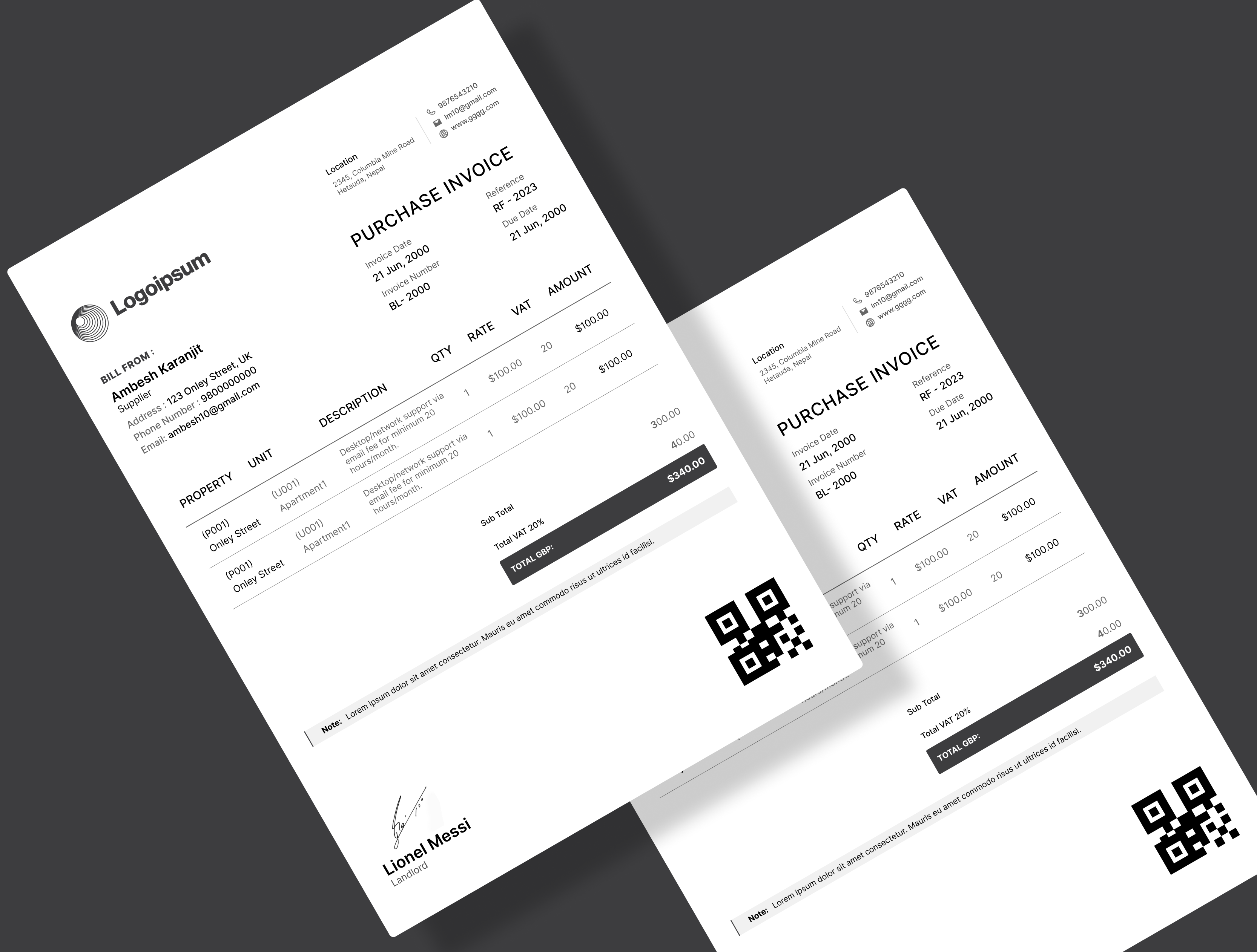 Purchase Invoice Web UI Design app branding design graphic design illustration logo typography ui ux vector