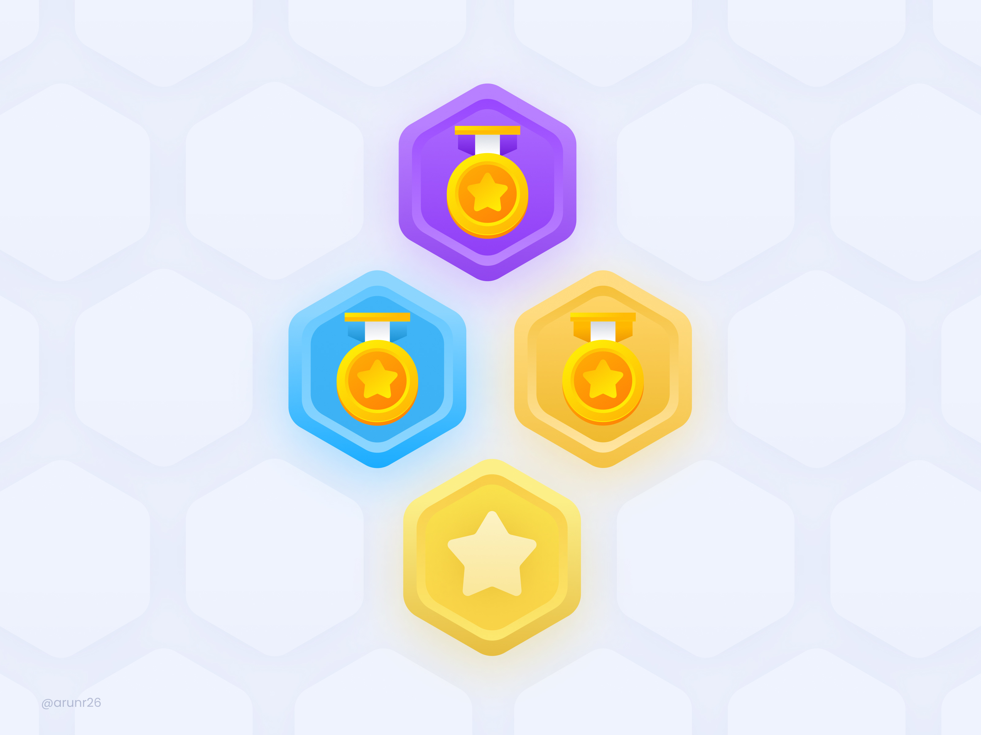 Trust Level Badges and Credit Score Badge | Design badges dribbble icons illustration ui