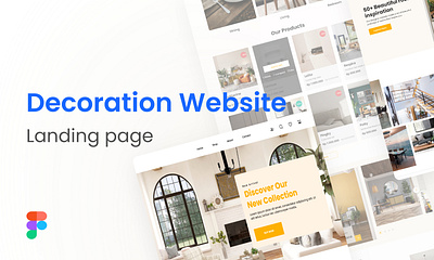 Decoration Website design ui ux