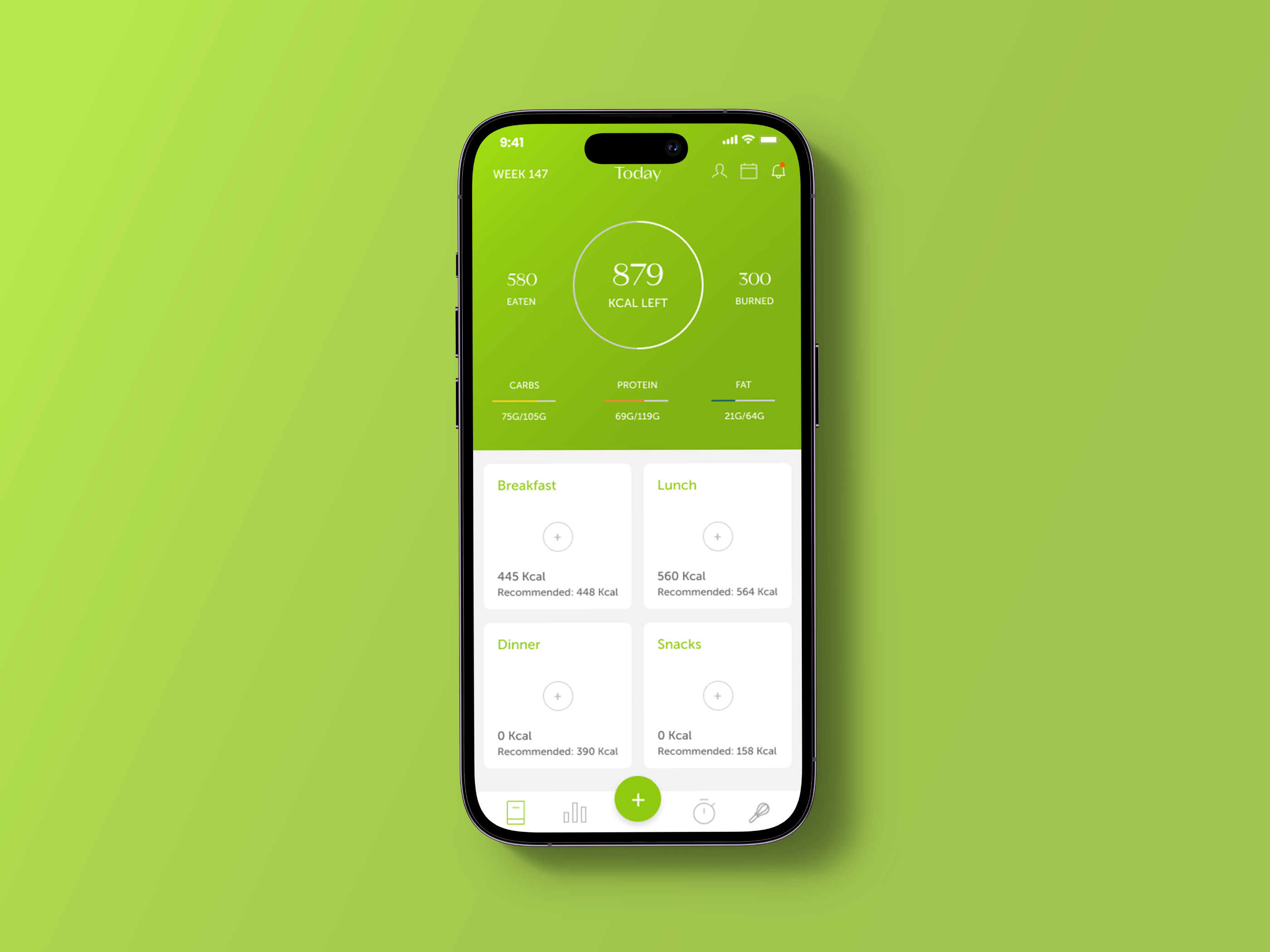 Daily UI #004 - Calculator app calculator calories dailyui health ui