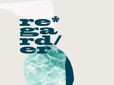 Regarder collage conceptual design illustration minimalist design