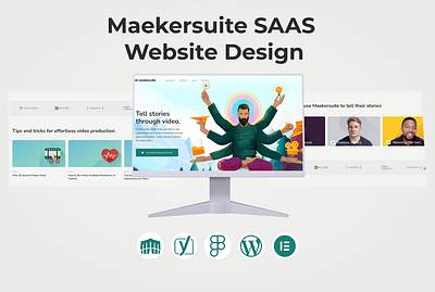 website for Maekersuite SAAS Website Design attractive website business website design graphic design illustration landing page logo responsive website ui web design