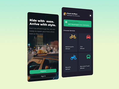 Taxi App UI/UX design agency animation banking app calm app design illustration logo meditation app salon app taxi app ui taxi app ui ux design agency ui ui ux ui ux design ui ux design agency uiux