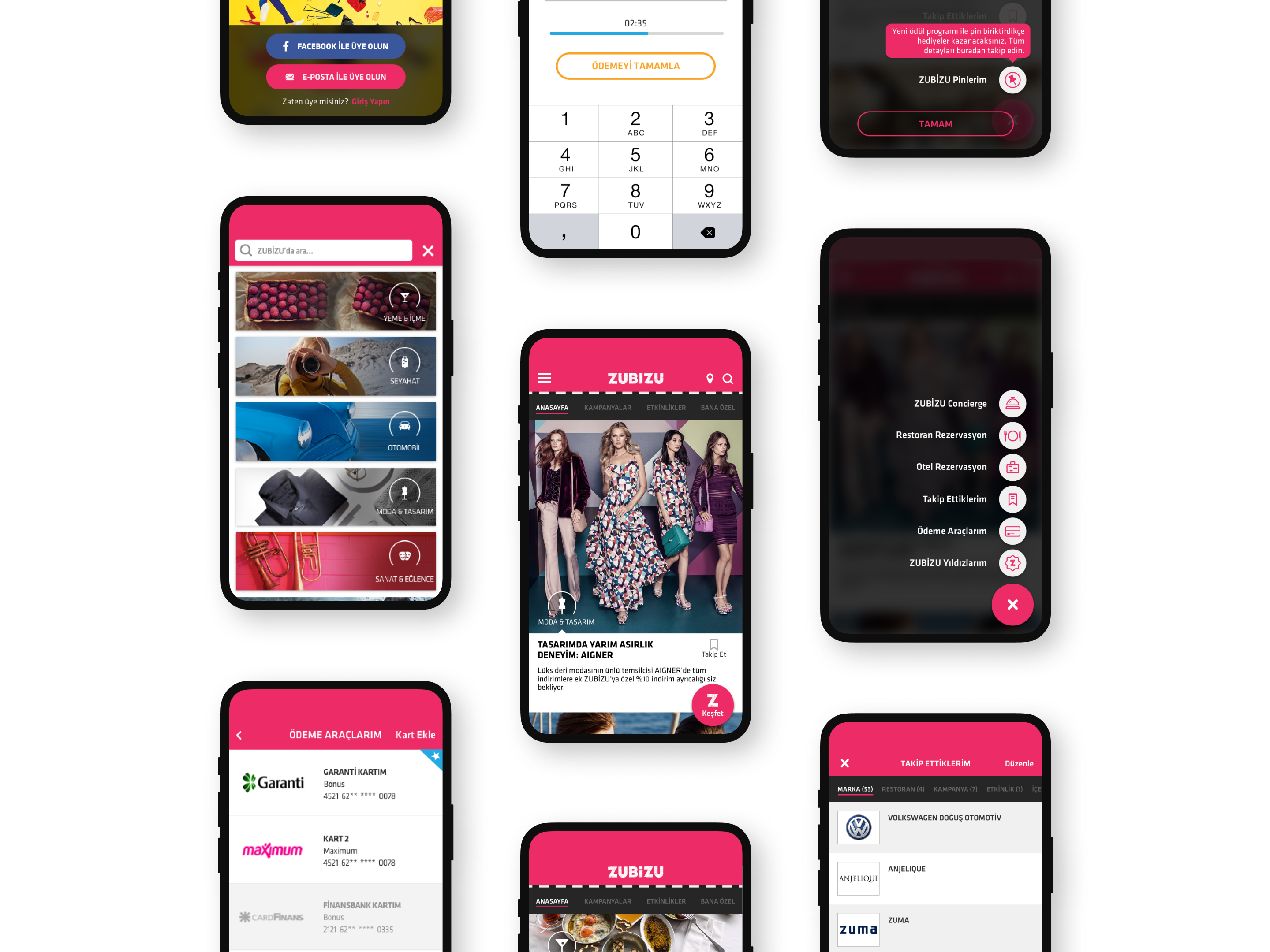Zubizu app dashboard design landing lifestyle mobile ui ux
