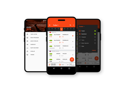 Hemenskor app dashboard design game landing livescore mobile ui ux