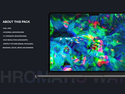 Chromatic Water Backgrounds abberation abstract abstraction background branding chromatic graphic design industrial design packaging design poster design print design product design social media design textile design water texture webdesign