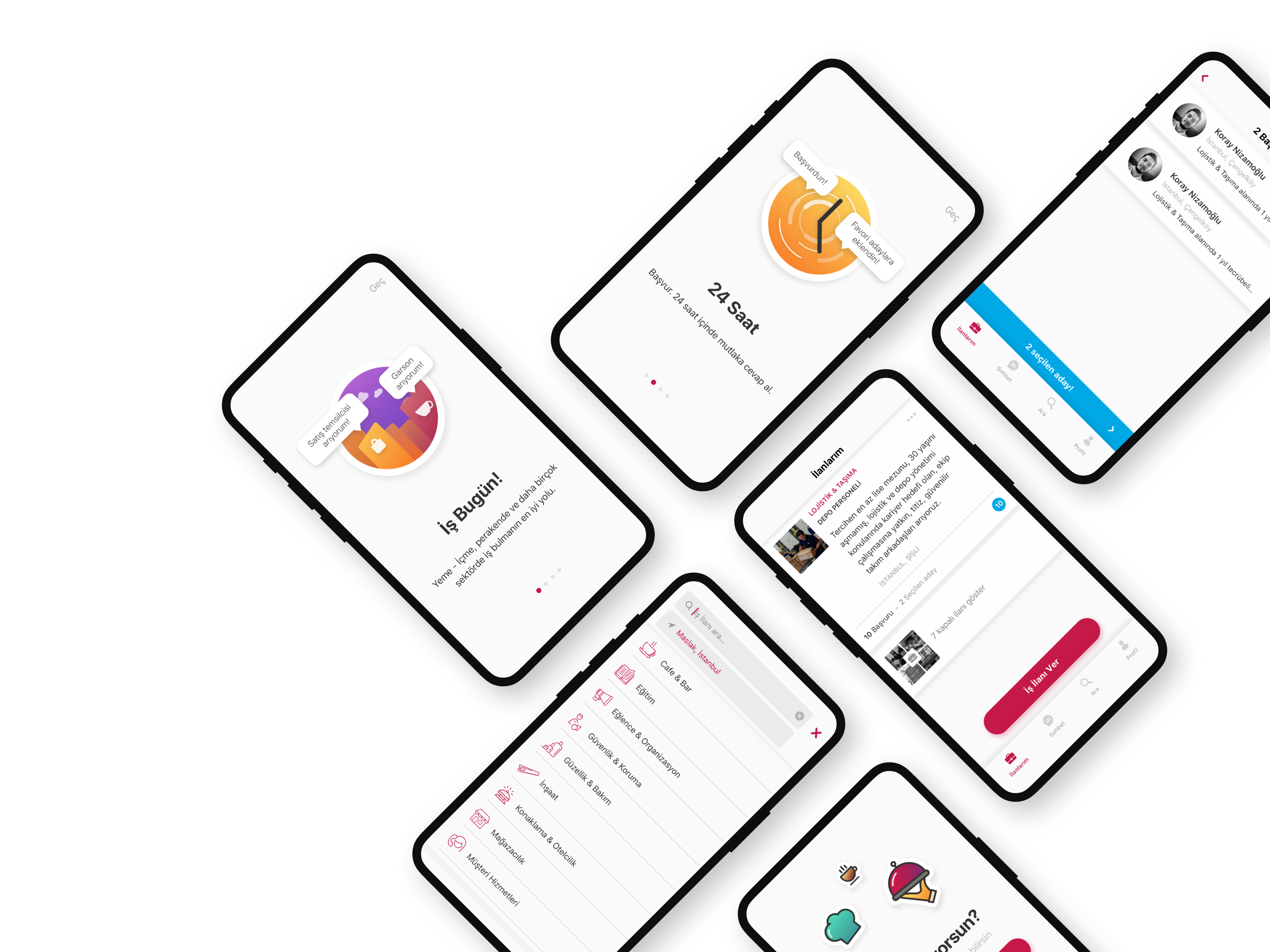 İş Bugün! app design is bugun job landing mobile today ui ux