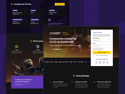 Landing Page - CS Camp cscamp csgo landing page rocketseat ui web website
