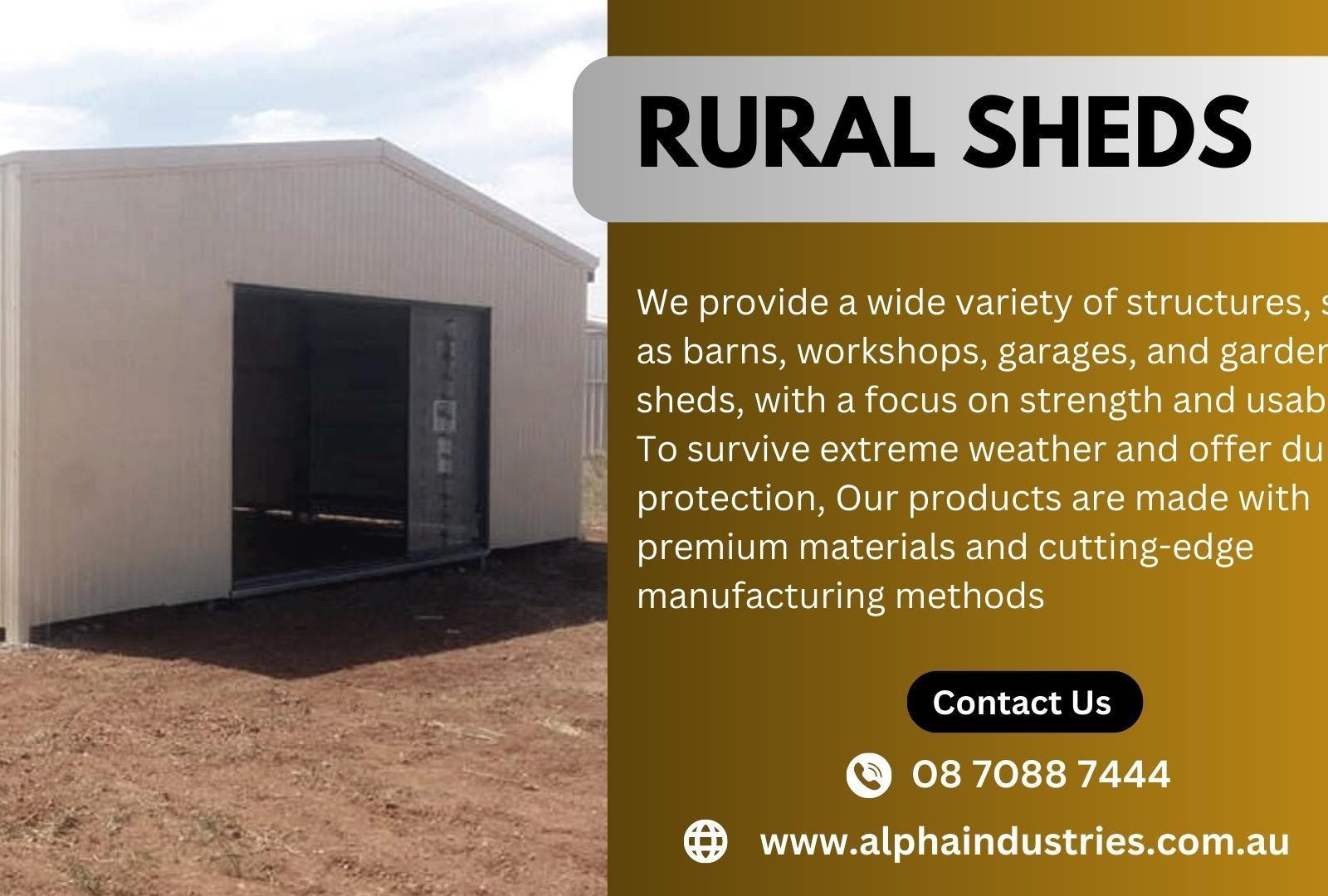 Rural Sheds by Alpha Industries on Dribbble