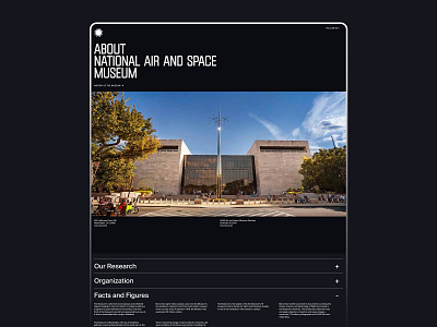 Air and Space Museum / 04 design grid homepage landing layoutgrid main page museum space swiss swissstyle swisstypo typo typography ui ux webdesign website