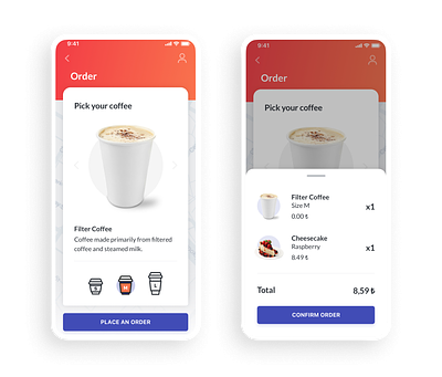 Coffee App Concept app application coffee concept design loyalty map onboarding ui ux welcome