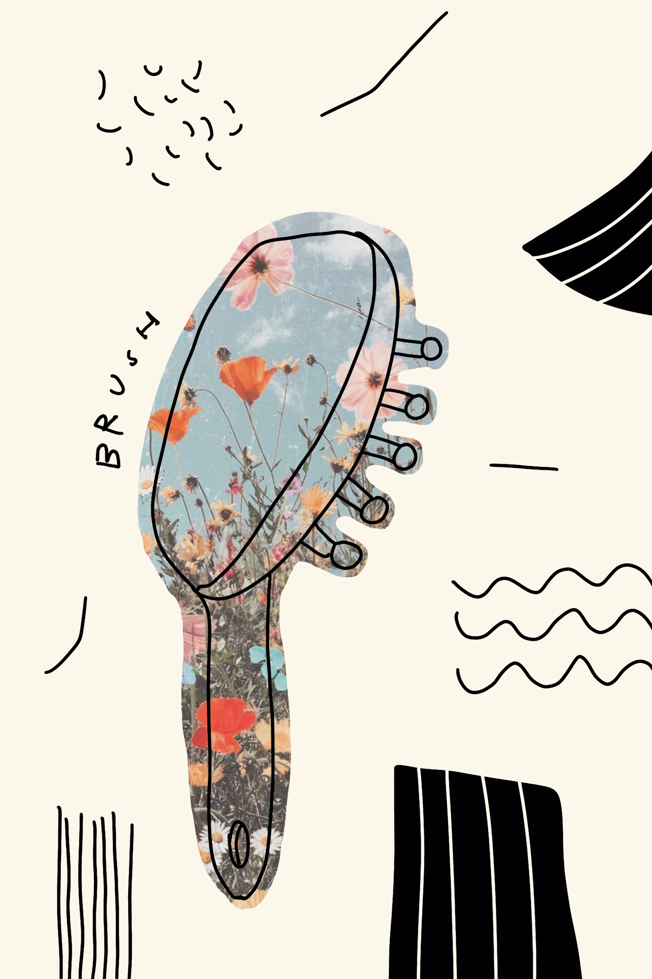 Summer Hair Illustration Print art art print digital art digital illustration drawing home decor home ideas illustration illustration art illustrator interior design wall art