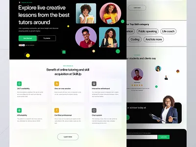 Skill learning platform app appdesign dashboard illustrator minimal ui uidesign uiux uiuxdesign web3 webdesign website