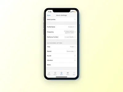 Day 007 - Settings 2d alerts dailyui mobile notifications settings ui