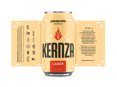 Perennial Grain based beer beer brewery brewing design farm grain illustration kernza label lettering logo packaging patagonia perennial regenerative agriculture sean quinn symbol