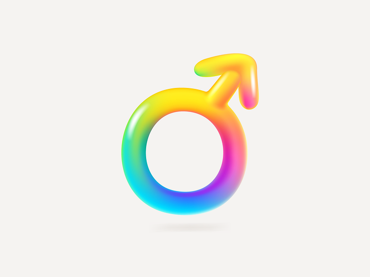 Male Sex Rainbow Logo By Roma Korolev Kaer Logo On Dribbble 8434