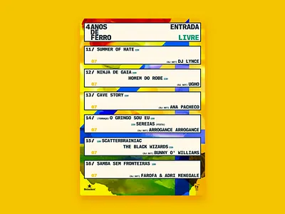 4 Anos de Ferro artwork design music social media