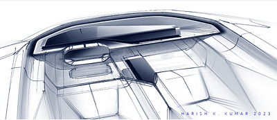 Interior Sketches : Quick Doodles automotive interior design photoshop sketching