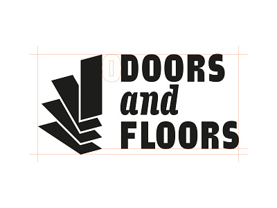 Doors and floors bezierclub custom design italic lettercollective lettering logo logotype sans type vector wip