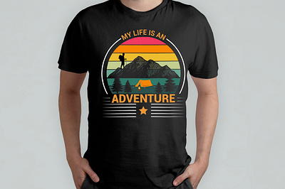 Adventure T shirt Design custom design graphic design illustration tshirt typography