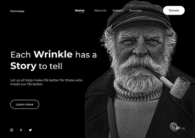 Old People Web Design branding design ui uiesign uiuxdesign ux webdesign