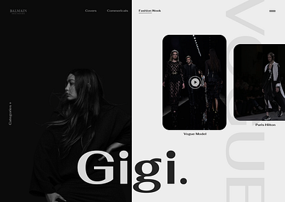 Fashion Web Design branding design ui uiesign uiuxdesign ux webdesign