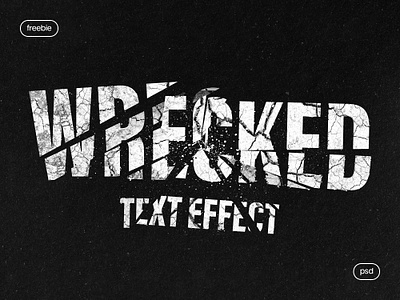 Broken Text Effect asphalt broken crumbled download dynamic effect free freebie grainy grunge logo metal noise pixelbuddha psd rock shattered text wrecked