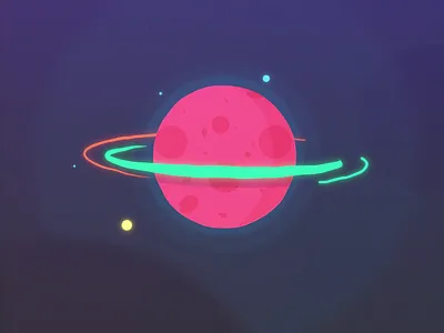 planet cheese ☻ 2d 2d animation adobe illustrator after effects animated gif animation design food fun glow graphic design illustration motion design motion graphics shapes universe vector