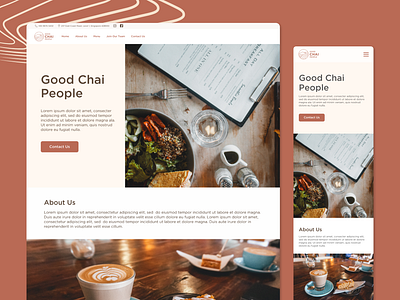 Good Chai People Web Design app design branding ui uiux web web design