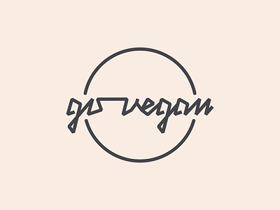 Go Vegan – custom lettering brand identity branding design drawing go vegan graphic design handlettering illustration lettering logo neon sign vector vegan wordmark