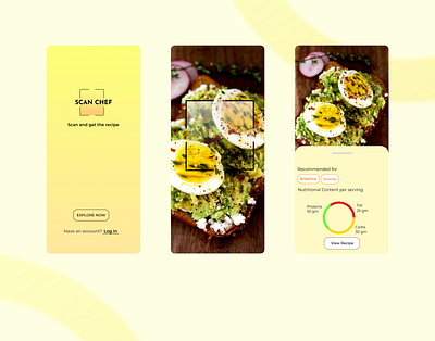 Food Scan App design typography ui ui design ux