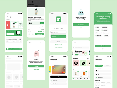 Pharmacy App | Case Study Preview app design branding case study checkout design digitizing e commerce graphic design minimalist onboarding pharmacy product design student work ui uiux user flows user journey ux ux design ux research