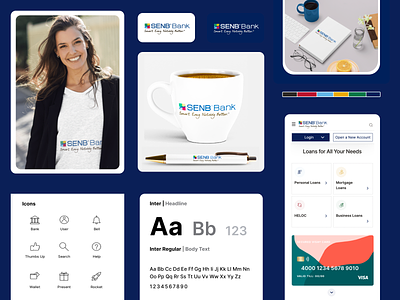 SENB Bank Branding branding design graphic design logo